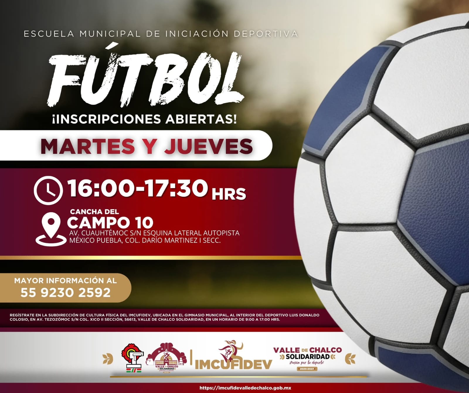 Convocatoria de fútbol