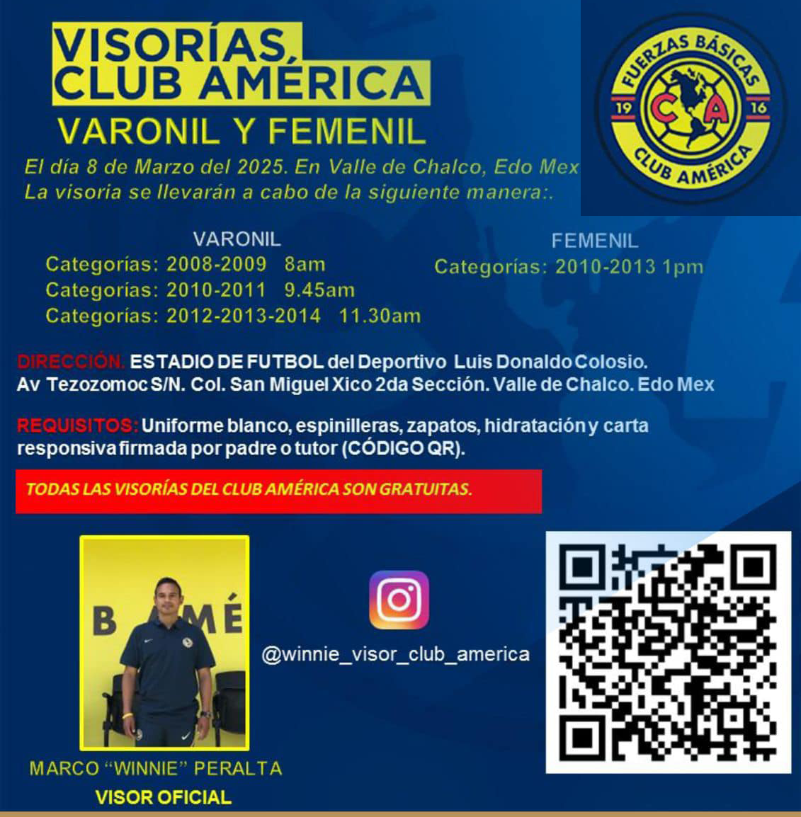 Visorías Club América
